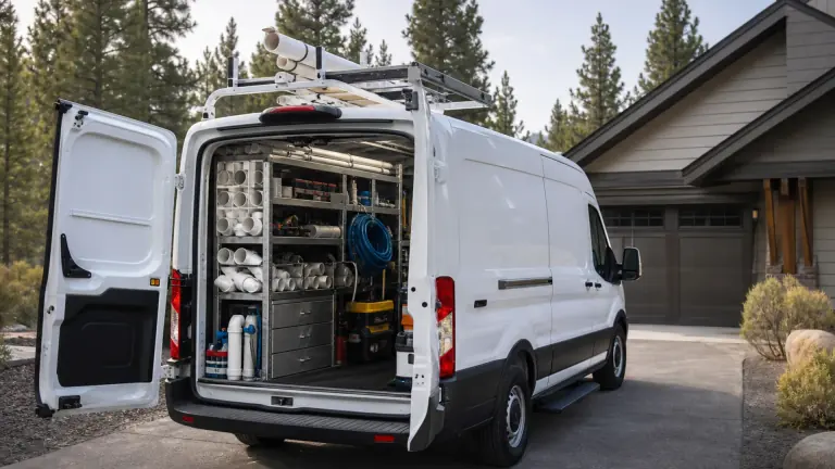 Preferred Plumbing Solutions service truck - Spirit Lake, ID