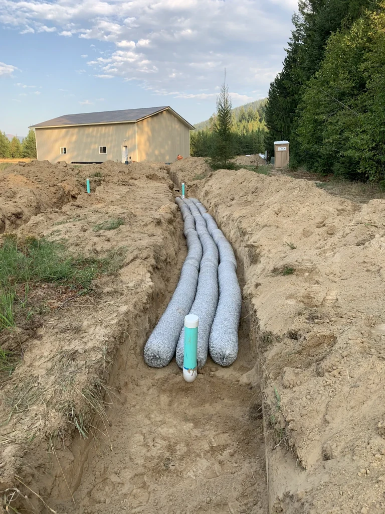 Septic Drain Field, North Idaho