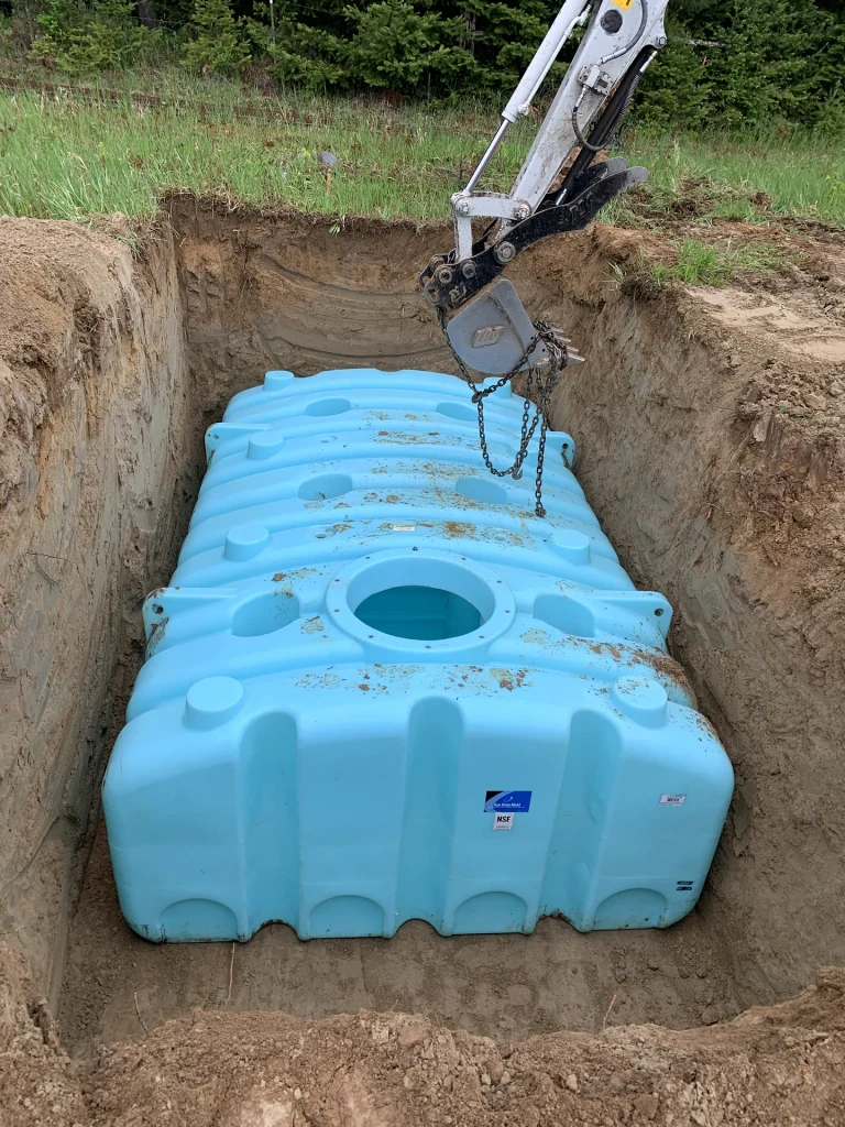 Water Tank Installation, North Idaho